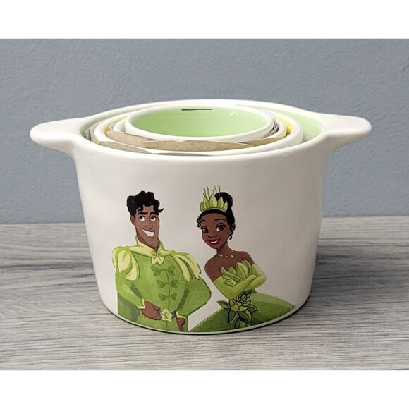 Rae Dunn Set of 4 Disney Princess Tiana and the Frog Measuring Cups - Picture 1 of 7